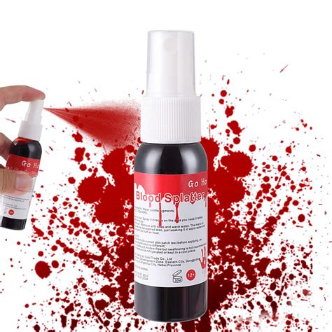 fake blood for clothes that wont rub off - no stain washable fake blood.